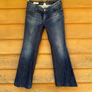 Banana republic low rise dark wash flare jeans